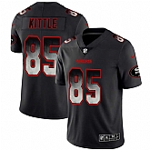 Nike 49ers 85 George Kittle Black Arch Smoke Vapor Untouchable Limited Jersey Dzhi,baseball caps,new era cap wholesale,wholesale hats